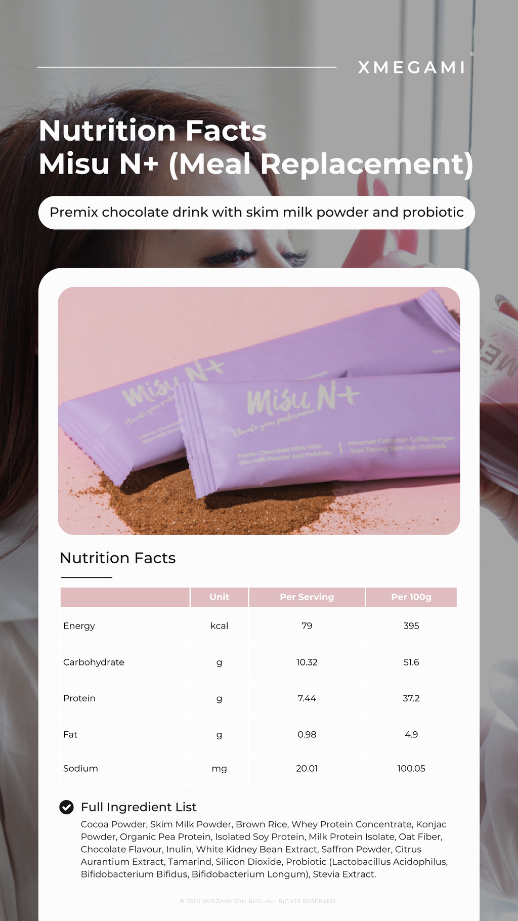 Misu N+ (Meal Replacement) 20sachet./box