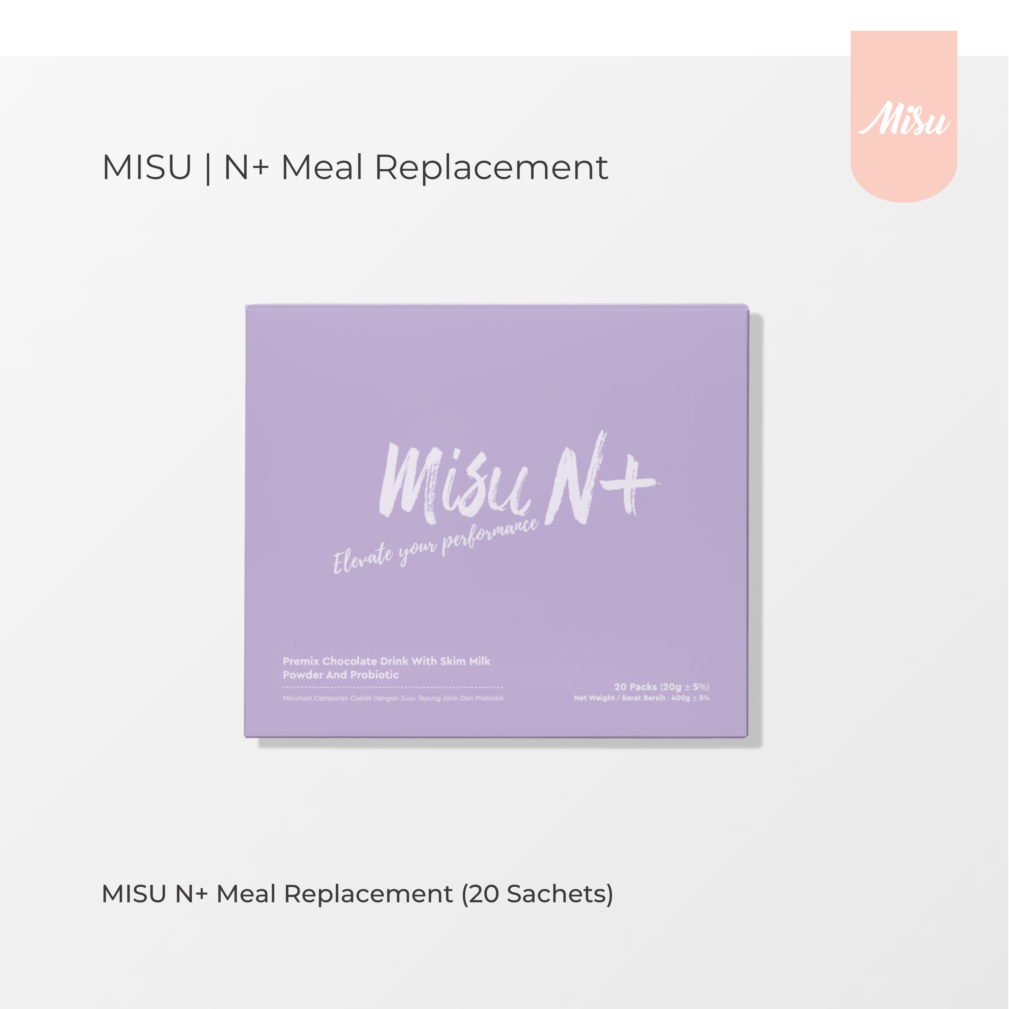 Misu N+ (Meal Replacement) 20sachet./box
