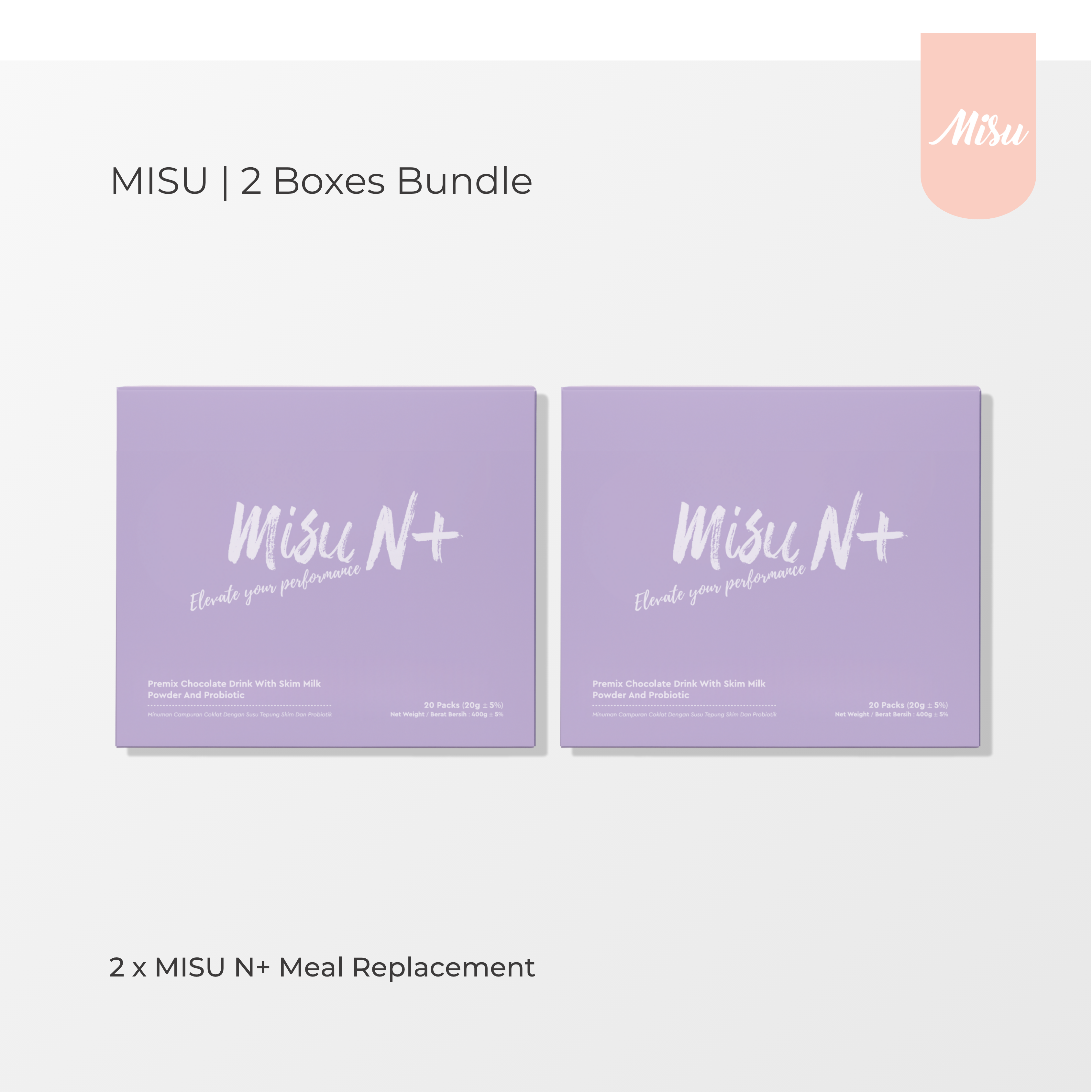 Misu N+ (Meal Replacement) 20sachet./box